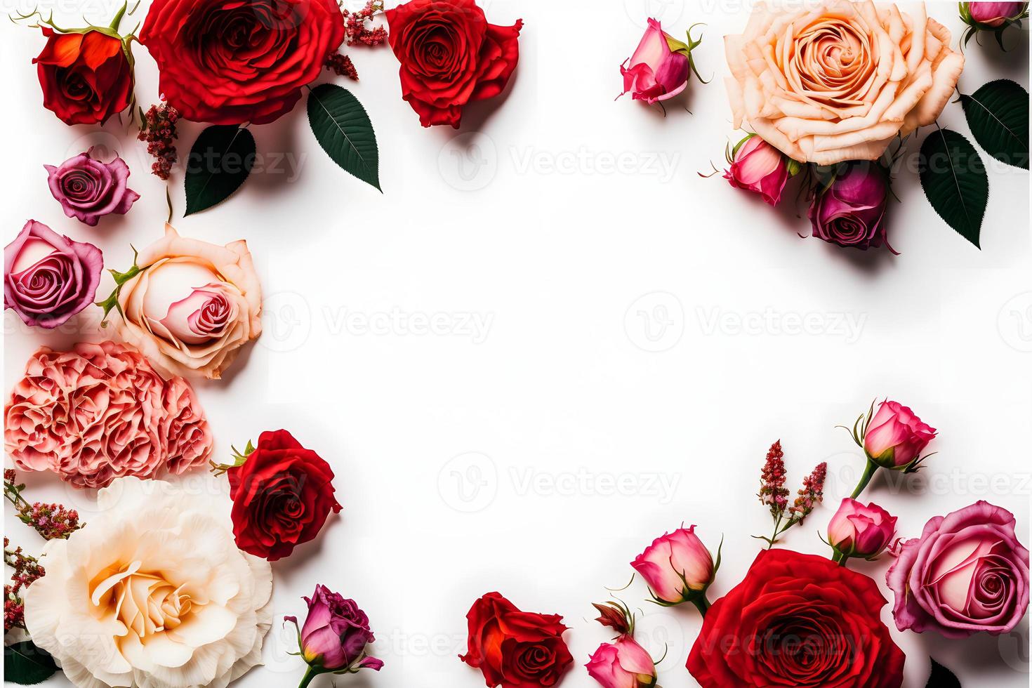 uma imagem impressionante com uma flor rosa vermelha e rosa com um espaço em branco no meio, perfeita para adicionar texto ou sobrepor gráficos. esta foto é ideal para uso em mídias sociais, sites