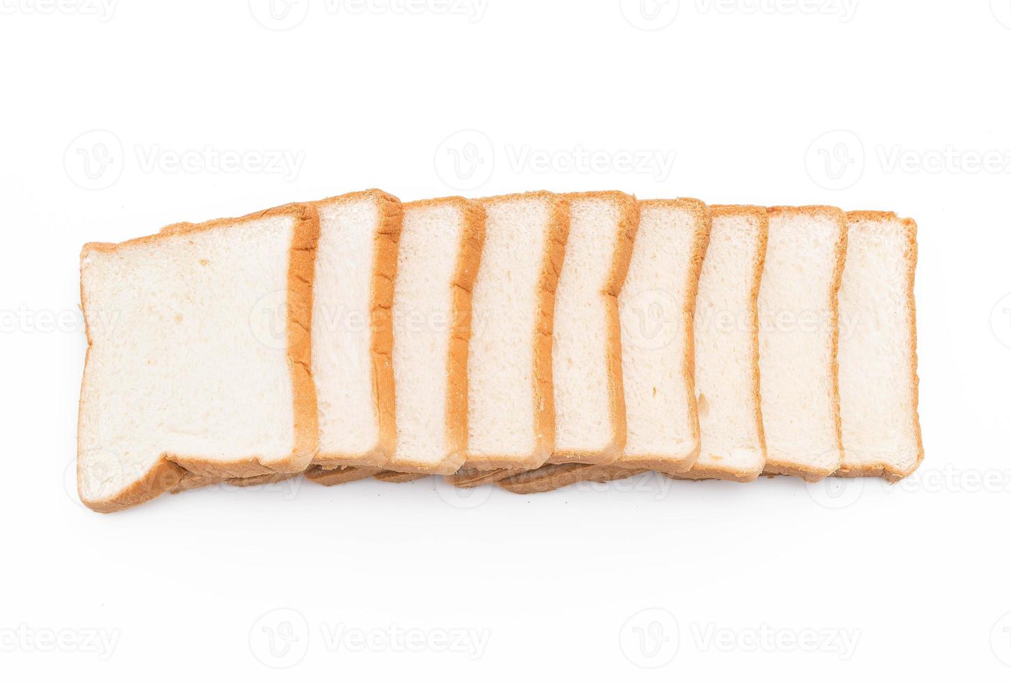 pão de leite no fundo branco foto