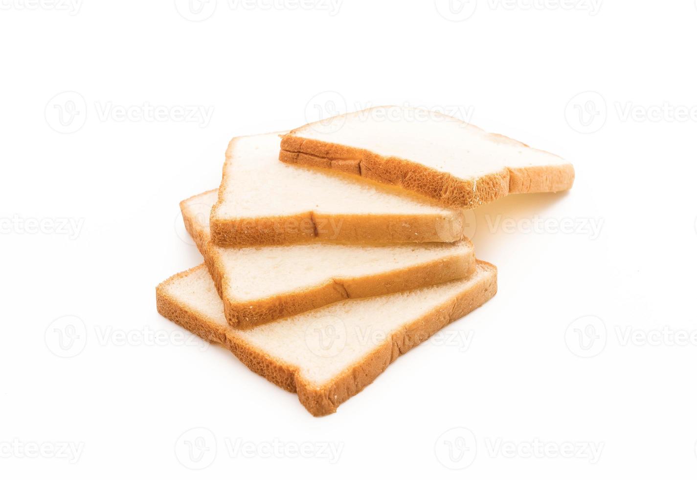 pão de leite no fundo branco foto