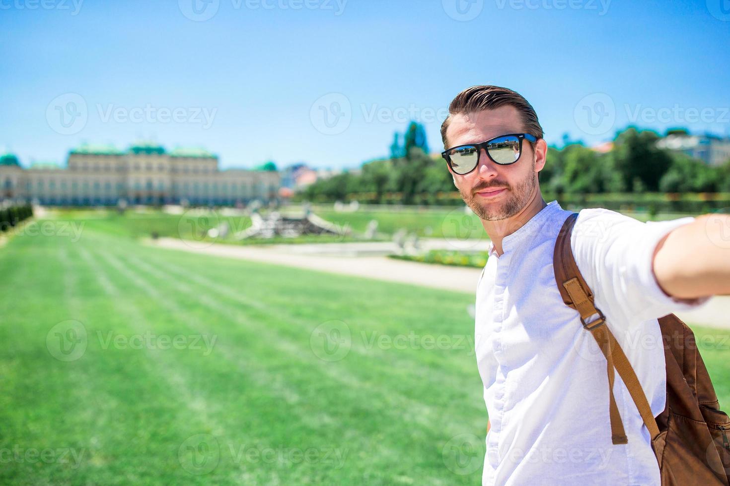 palácio belvedere no verão, viena, áustria, europa foto