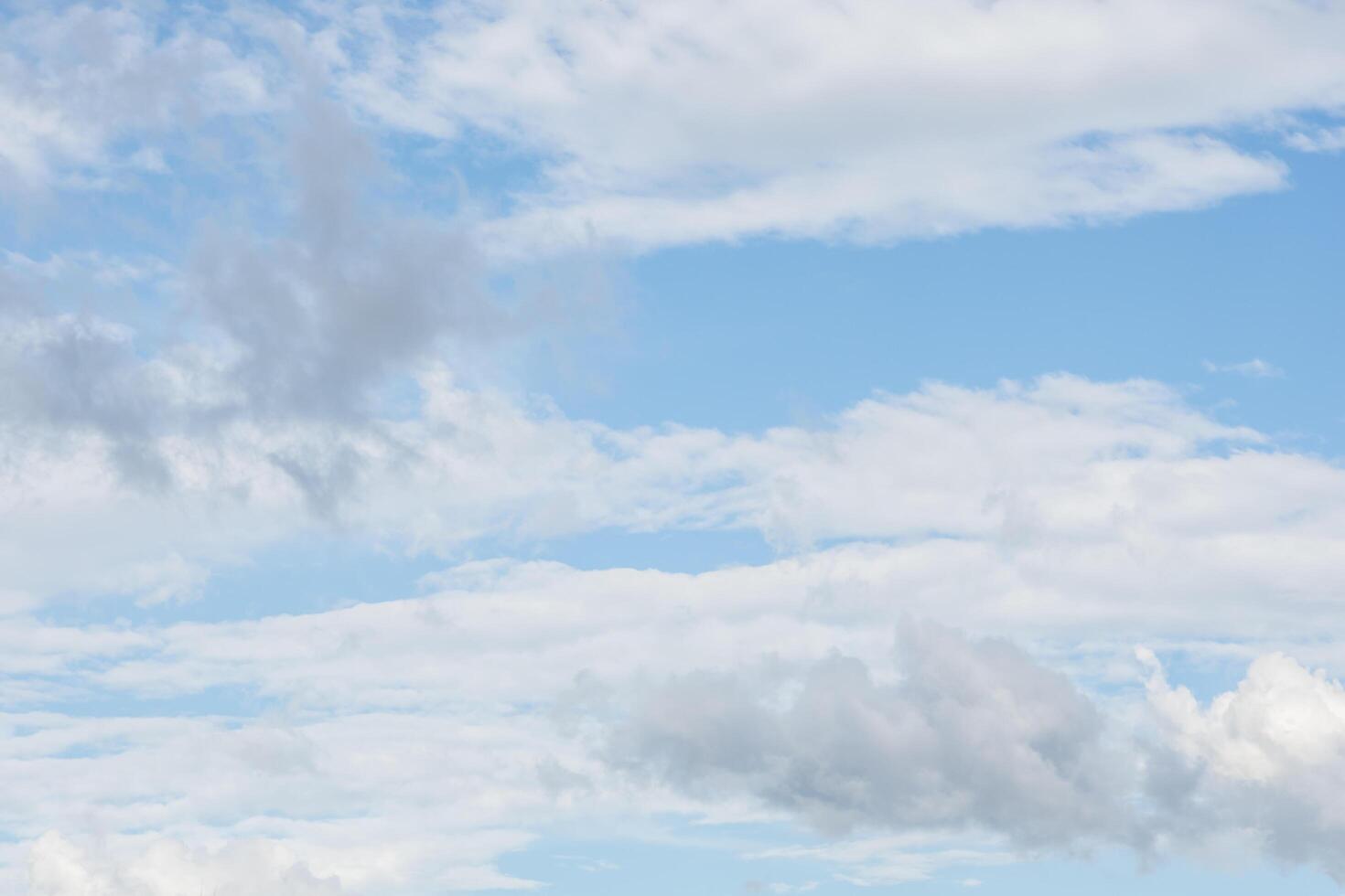 céu azul com nuvens brancas foto