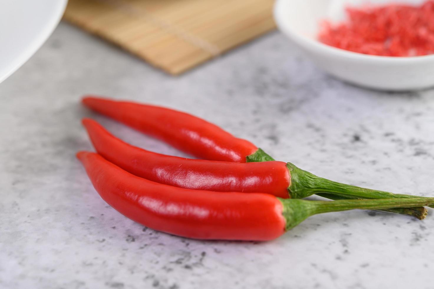 close-up de pimenta vermelha foto