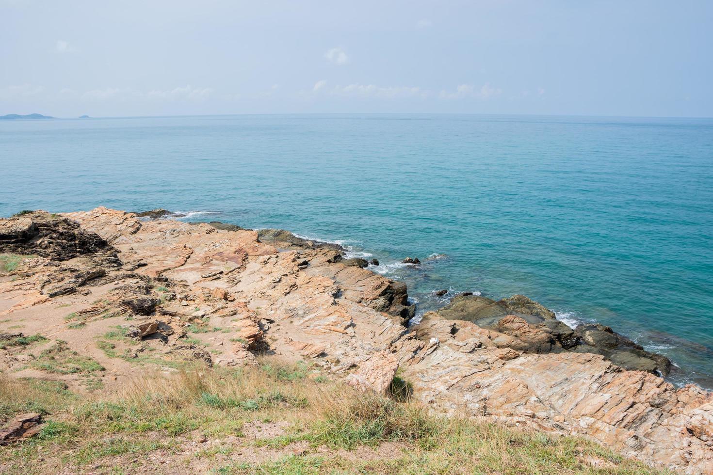 vista panorâmica do mar no verão foto