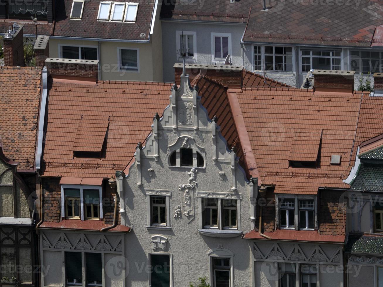 graz áustria telhados detalhes telhas foto