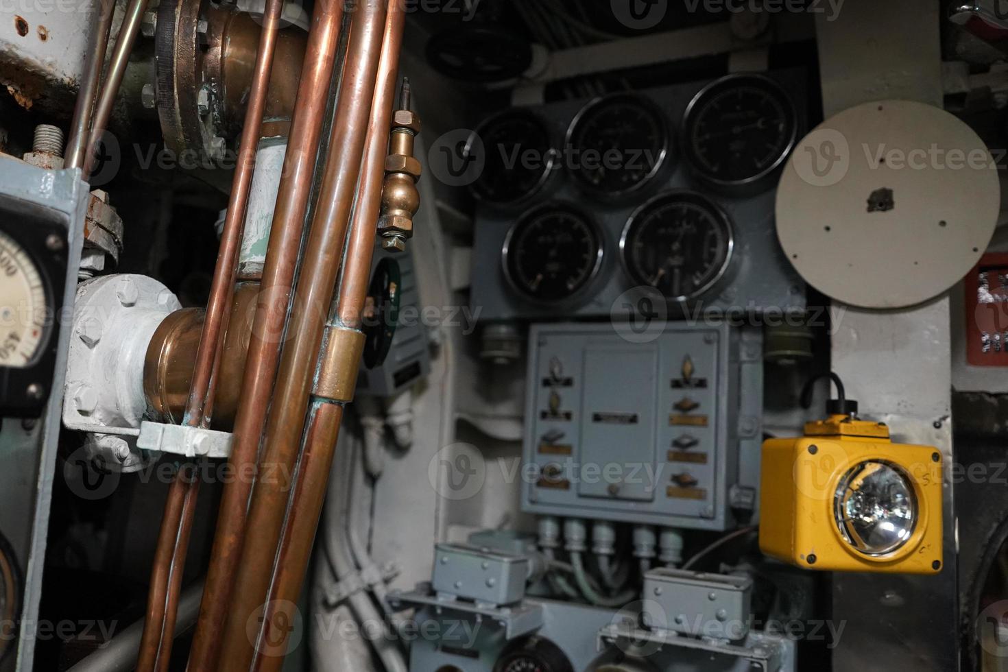 dentro do navio de guerra submarino de guerra militar foto