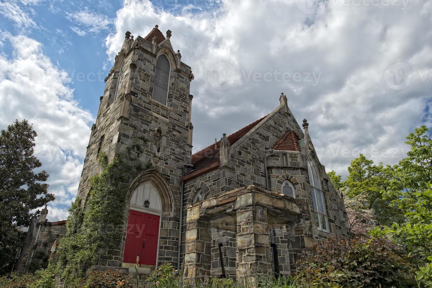 velha igreja de pedra em georgetown dc washington foto