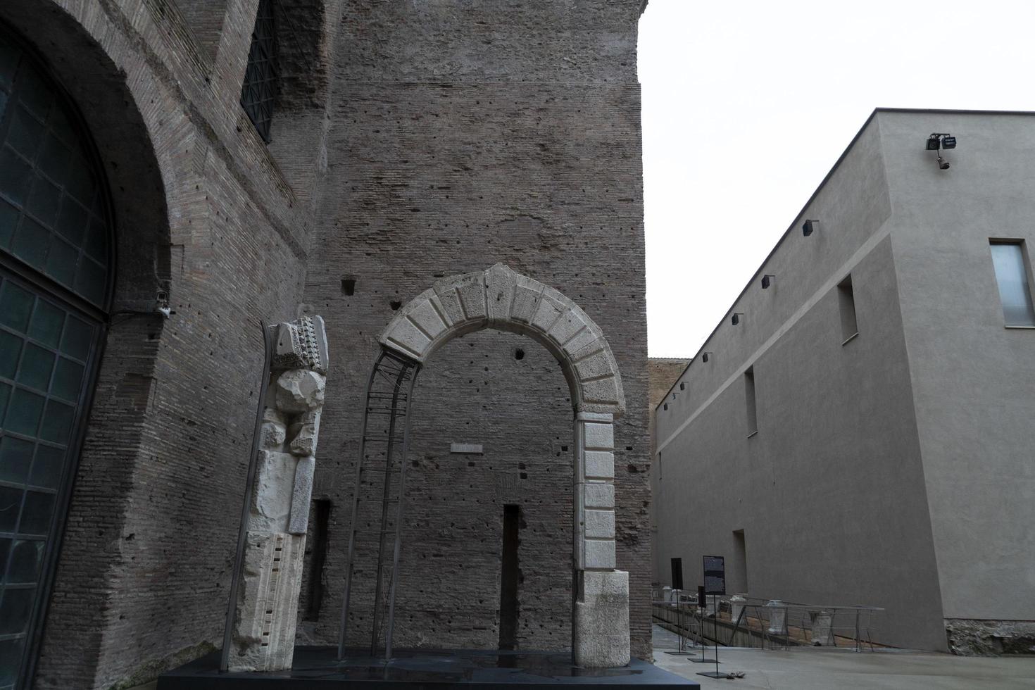 Roma, Itália. 22 de novembro de 2019 - banho de diocleciano em roma foto