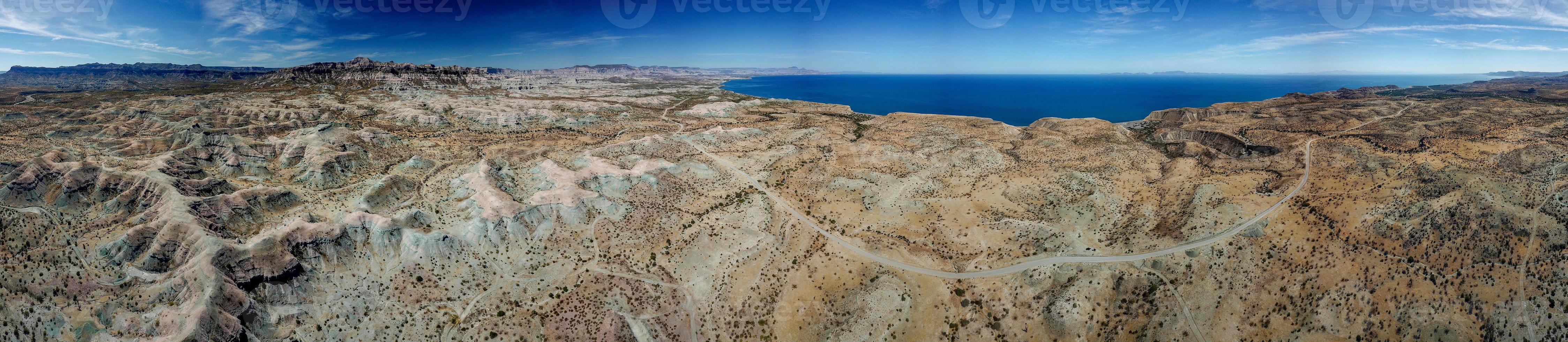 serra guadalupe planalto em baja california paisagem panorama foto