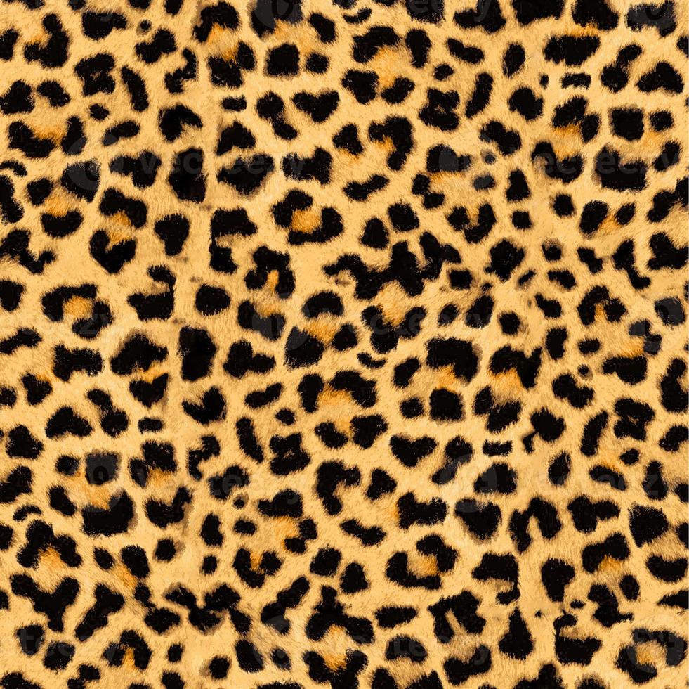 padrão de leopardo sem costura, pele de leopardo, estampa animal. foto