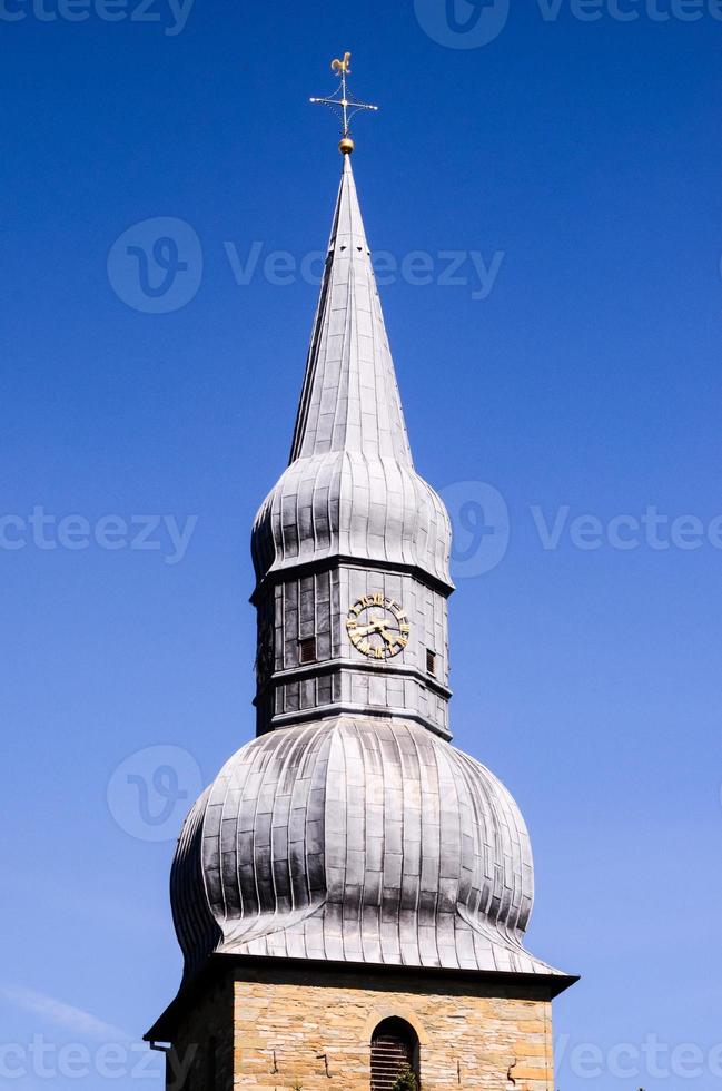 vista de cima da torre da igreja foto