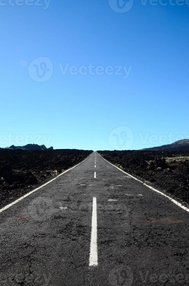 vista panorâmica da estrada foto