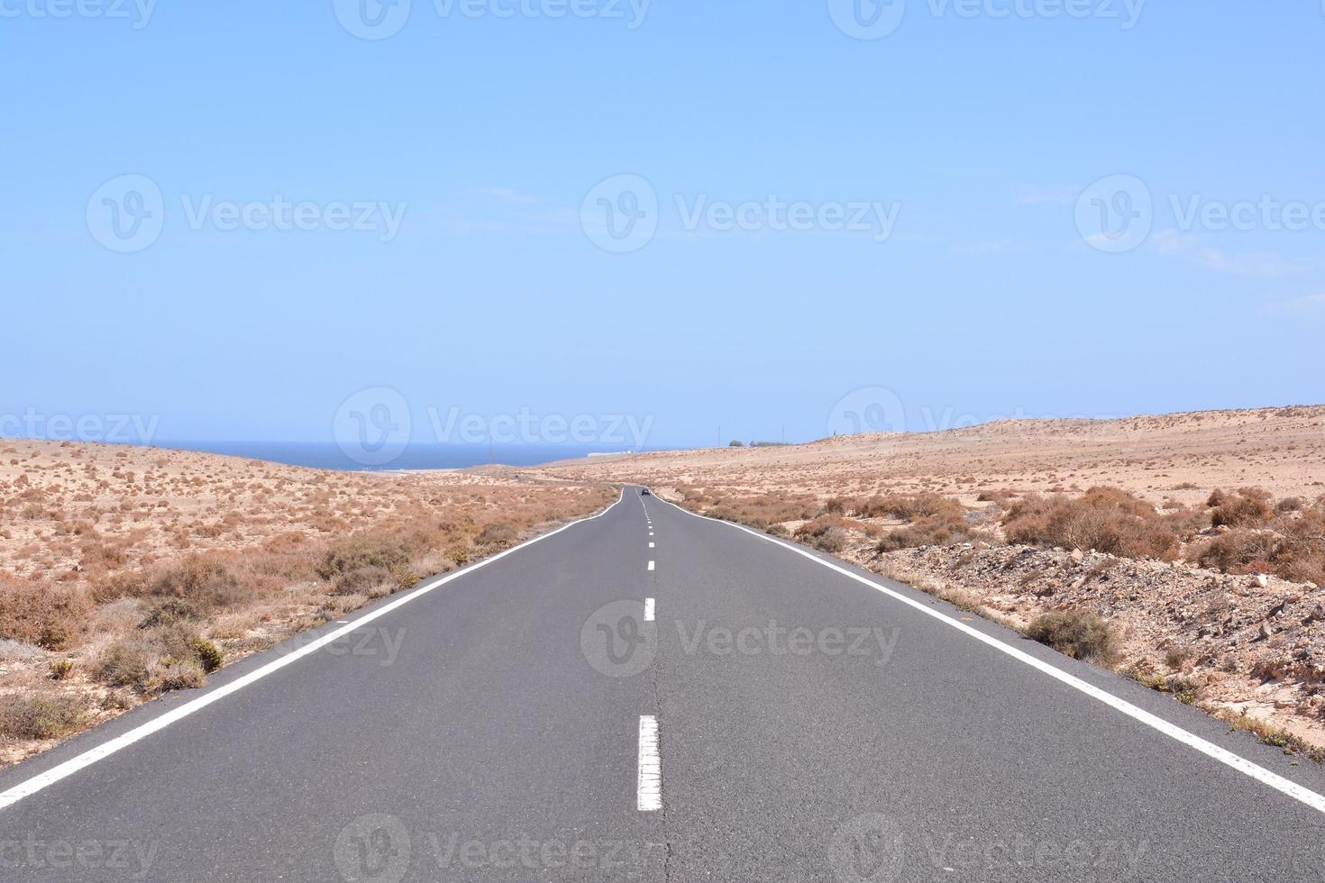 vista panorâmica da estrada foto