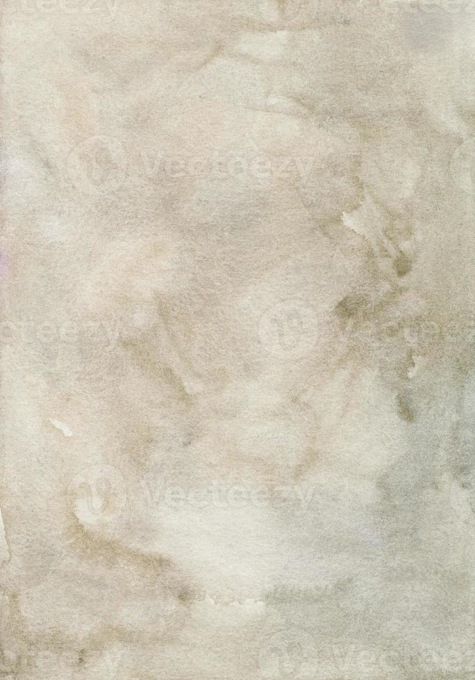 pintura de fundo marrom claro em aquarela. sobreposição de cor taupe. pano de fundo de pergaminho antigo pintado à mão. textura de cor de pedra foto