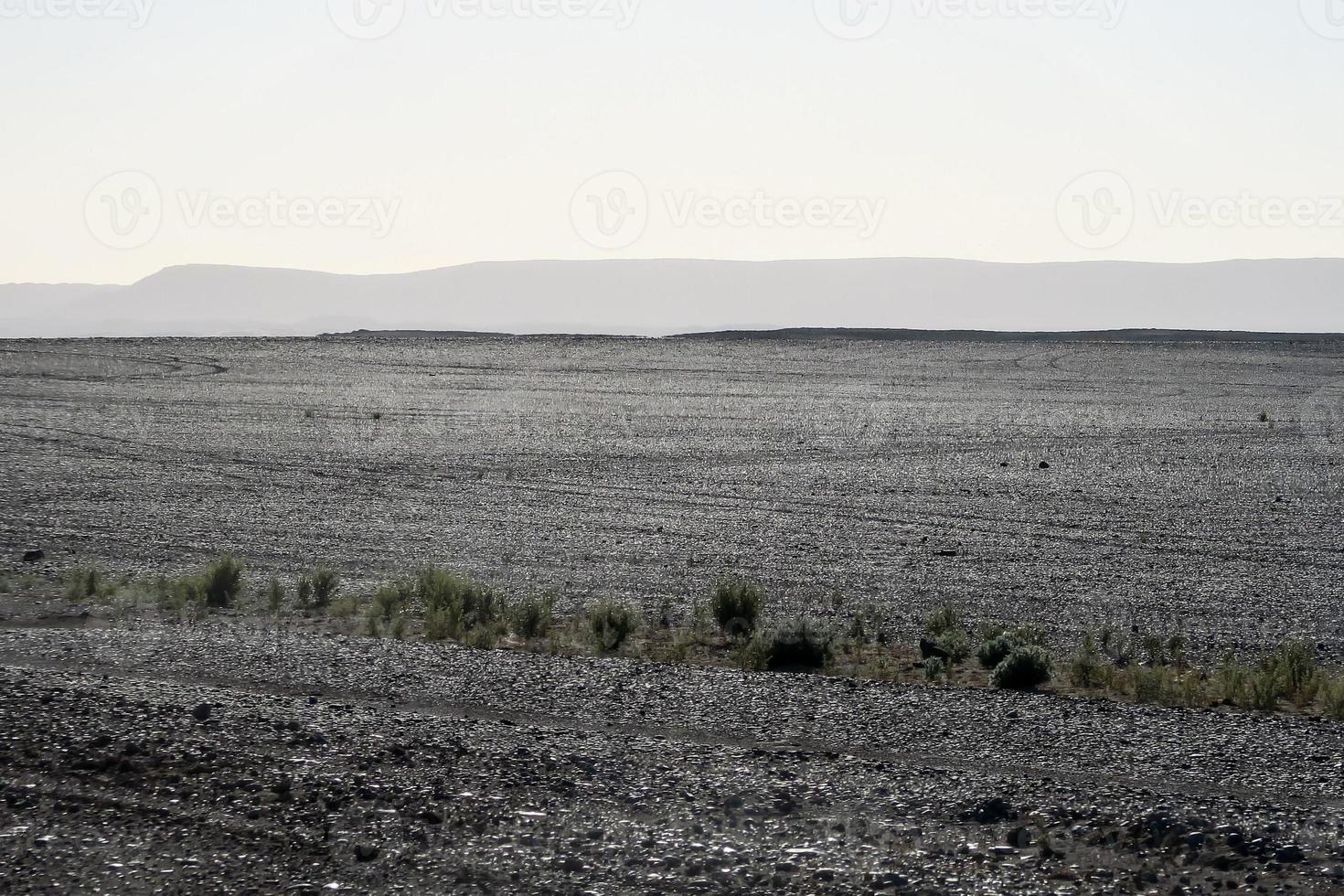 vista panorâmica do deserto em marrocos foto