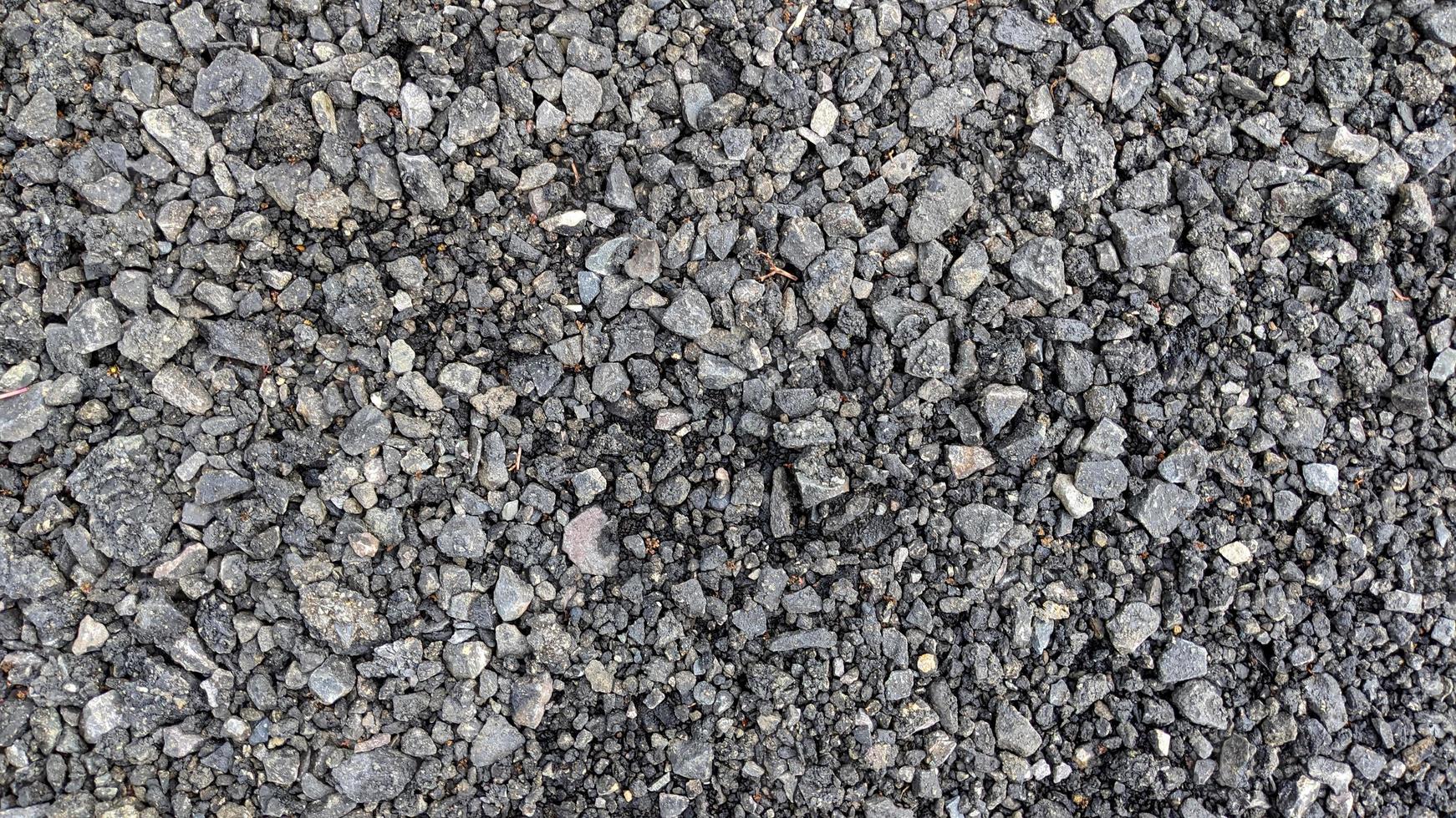 cascalho de asfalto preto para fundo foto