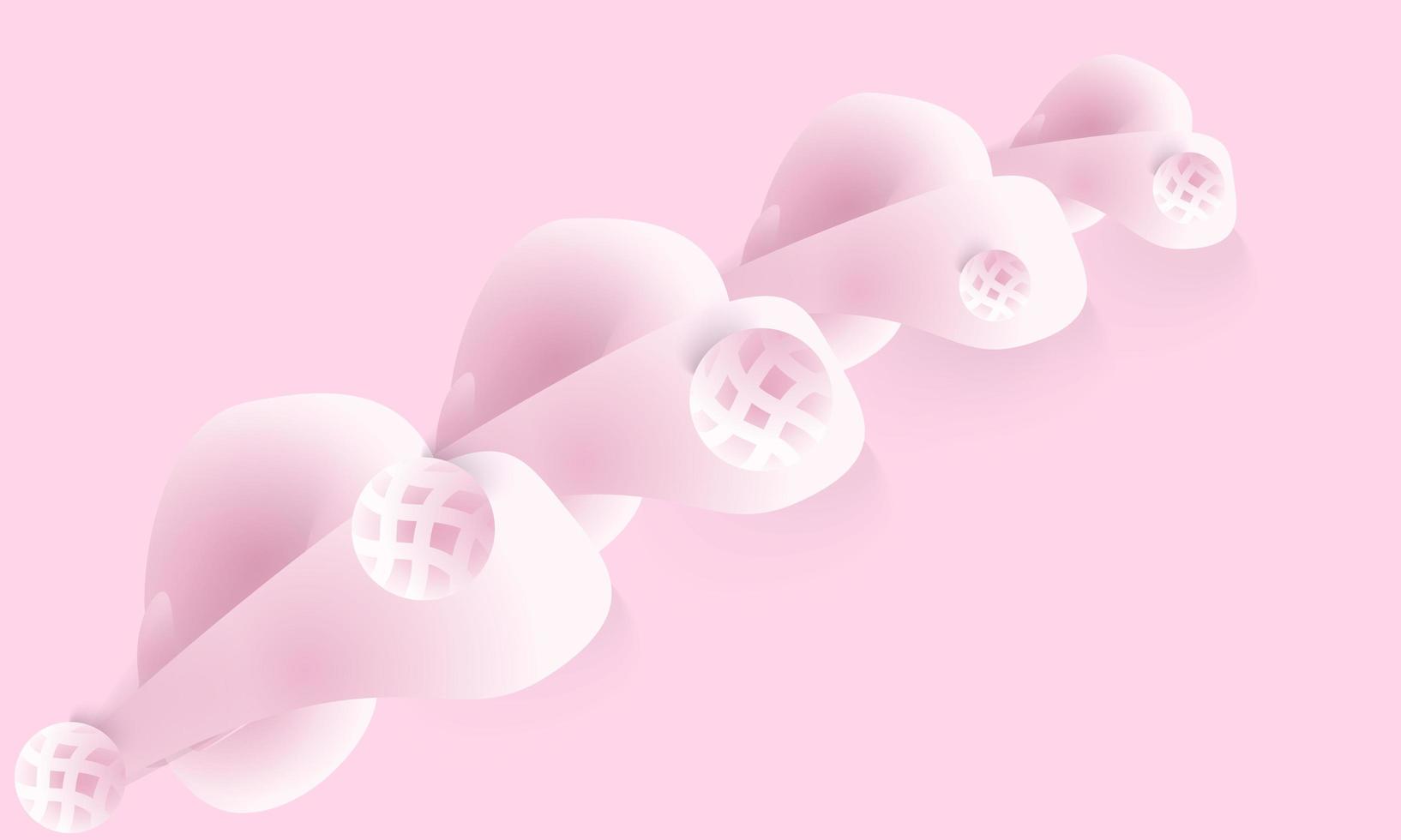 fundo abstrato com design de pétala de cor rosa 3d foto