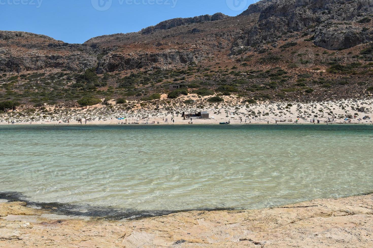 fotos da praia de balos lagoa elafonissi em creta no verão 1