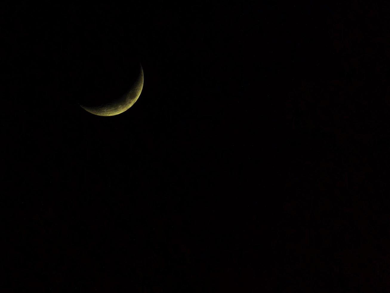 a lua à noite foto