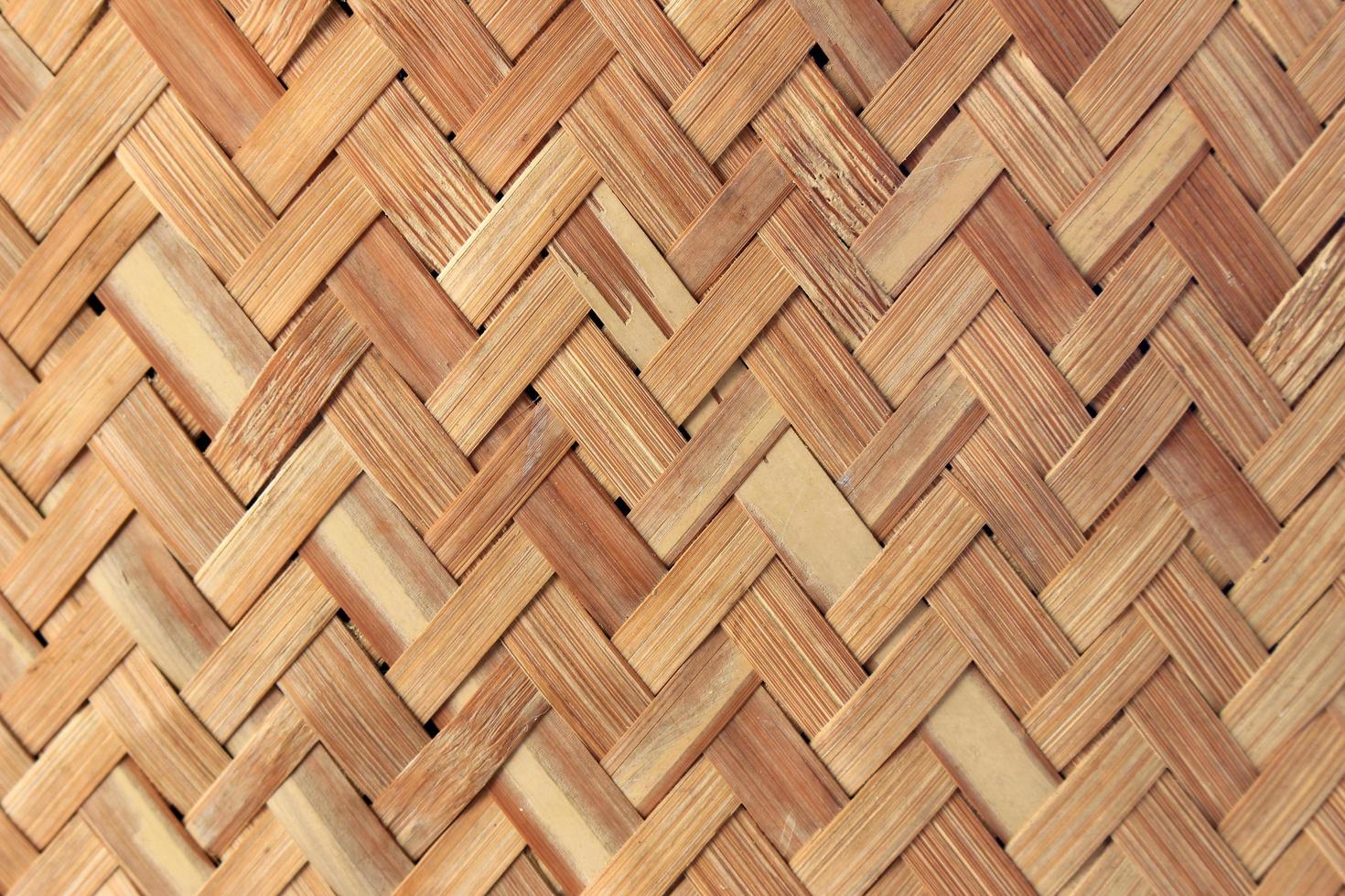 textura e fundo de trama de bambu artesanal foto