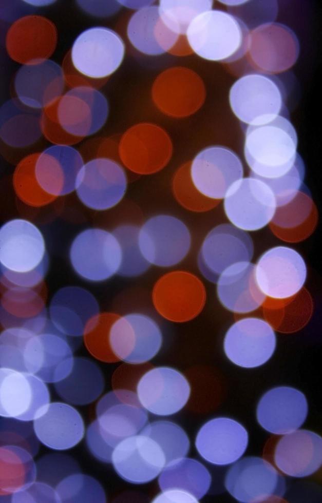 luzes bokeh azuis e vermelhas foto