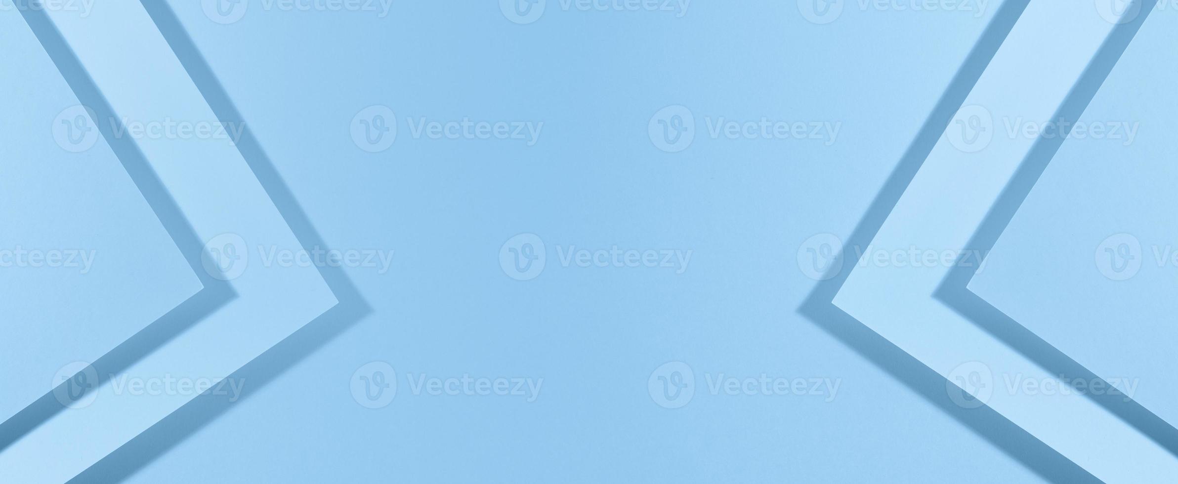 fundo azul moderno com folhas de papel com sombra. modelo para negócios, banner foto