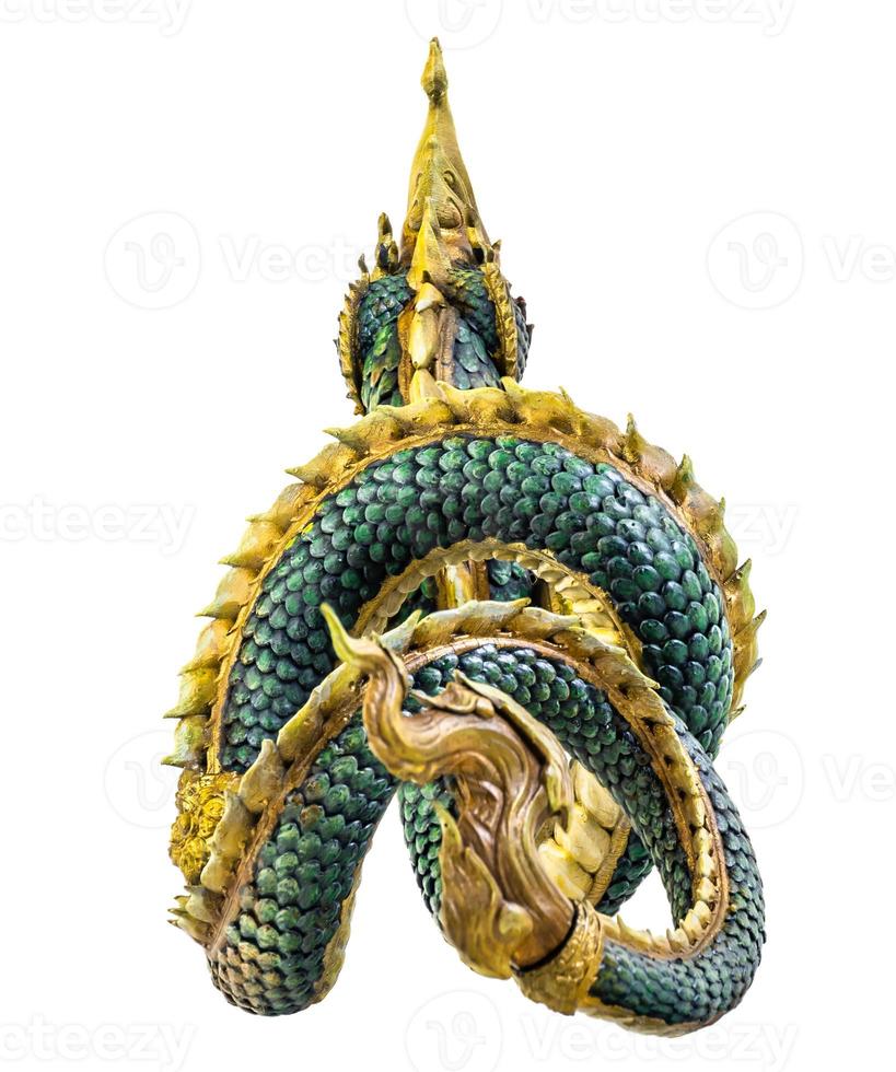 re di naga, naka Tailandia Drago o serpente re su bianca sfondo 19038612  Stock Photo su Vecteezy