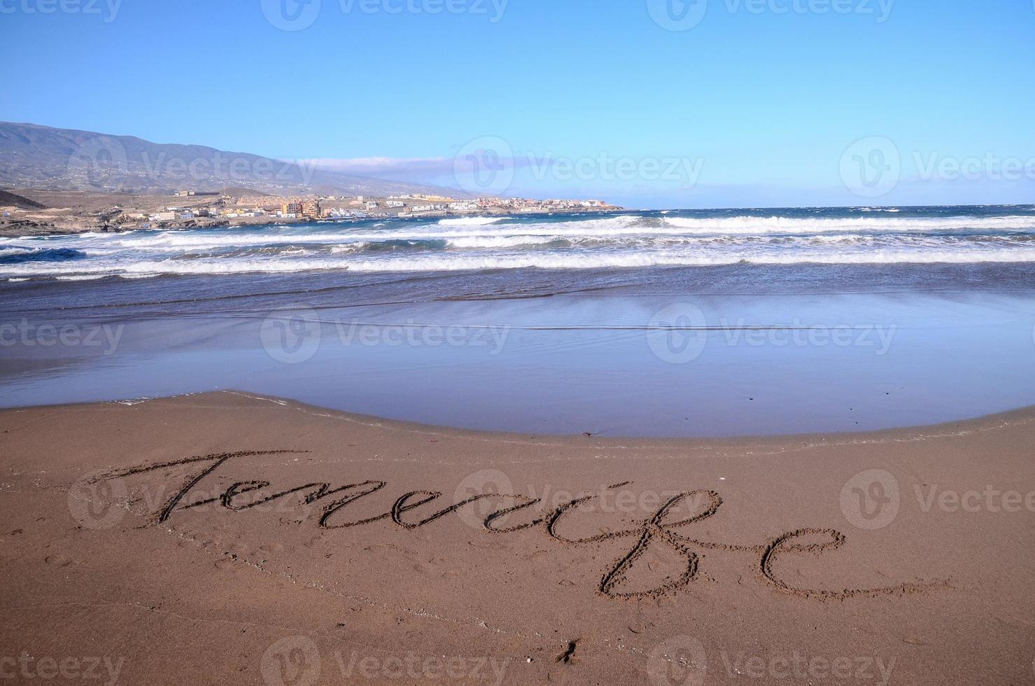 vista panorâmica da praia foto