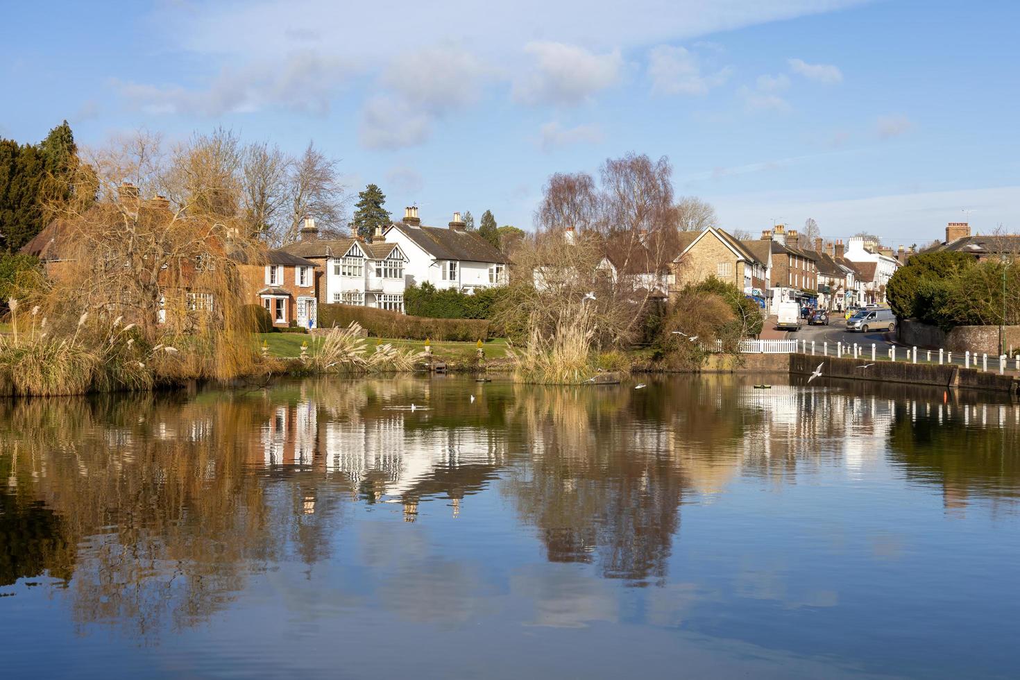 lindfield, west sussex, reino unido - 01 de fevereiro vista de edifícios históricos na vila de lindfield west sussex em 01 de fevereiro de 2023 foto