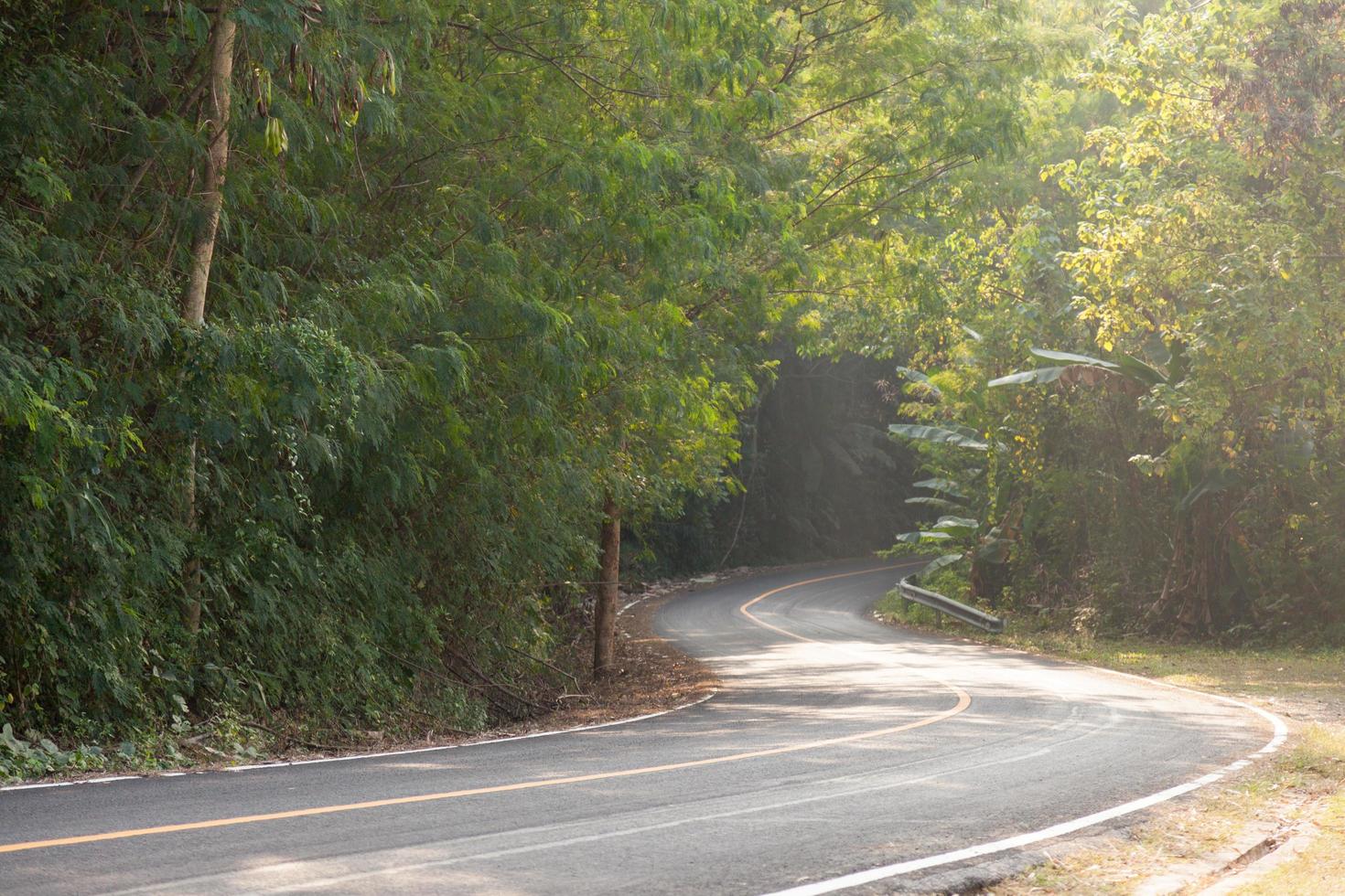 estrada sinuosa na tailândia foto