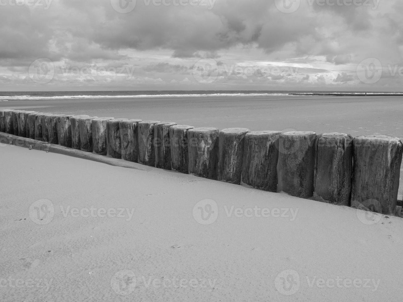 ilha norderney no mar do norte foto