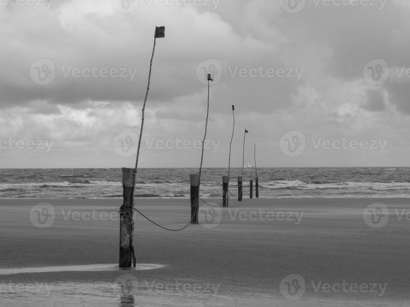 ilha norderney no mar do norte foto