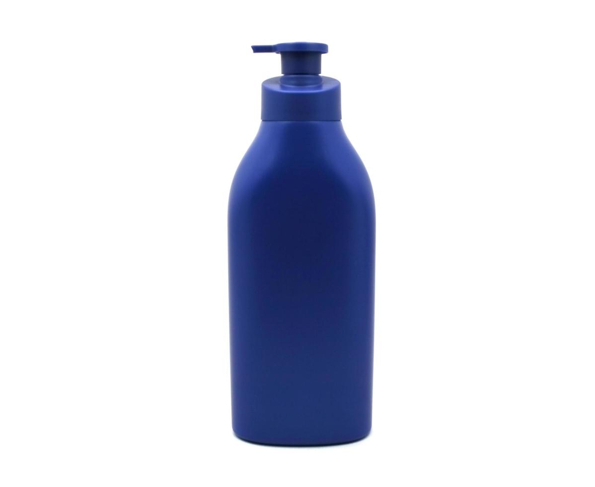 garrafa de plástico azul foto