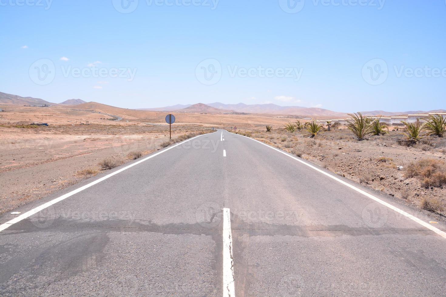 vista panorâmica da estrada foto