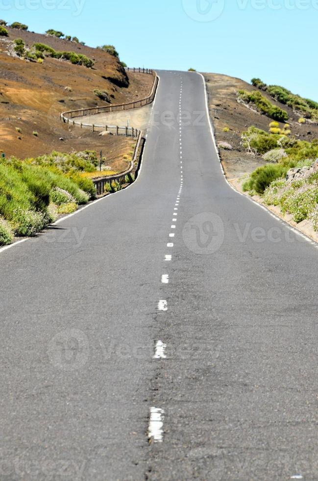 vista panorâmica da estrada foto