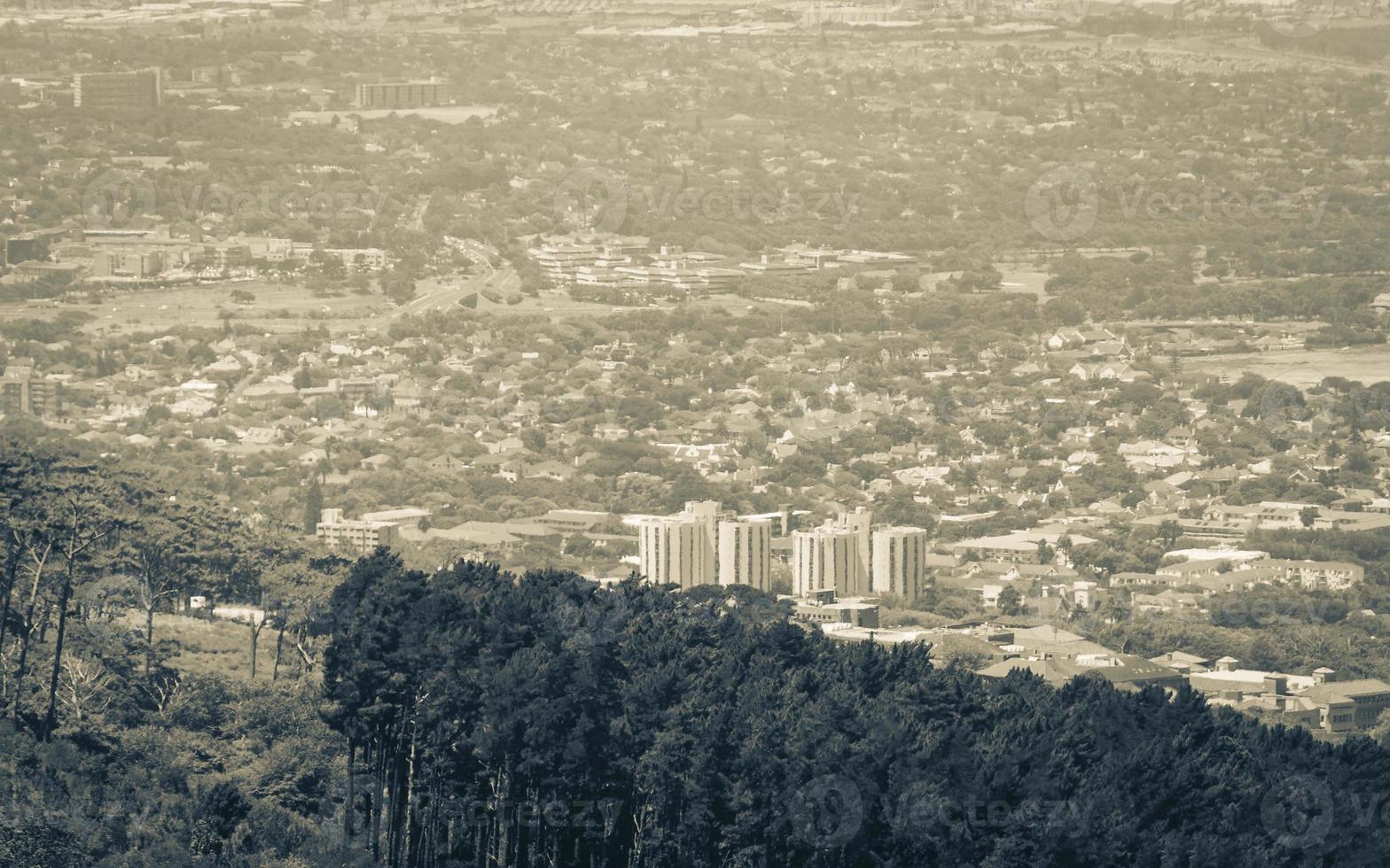 cidade do cabo para a área de claremont e montanhas da áfrica do sul. foto