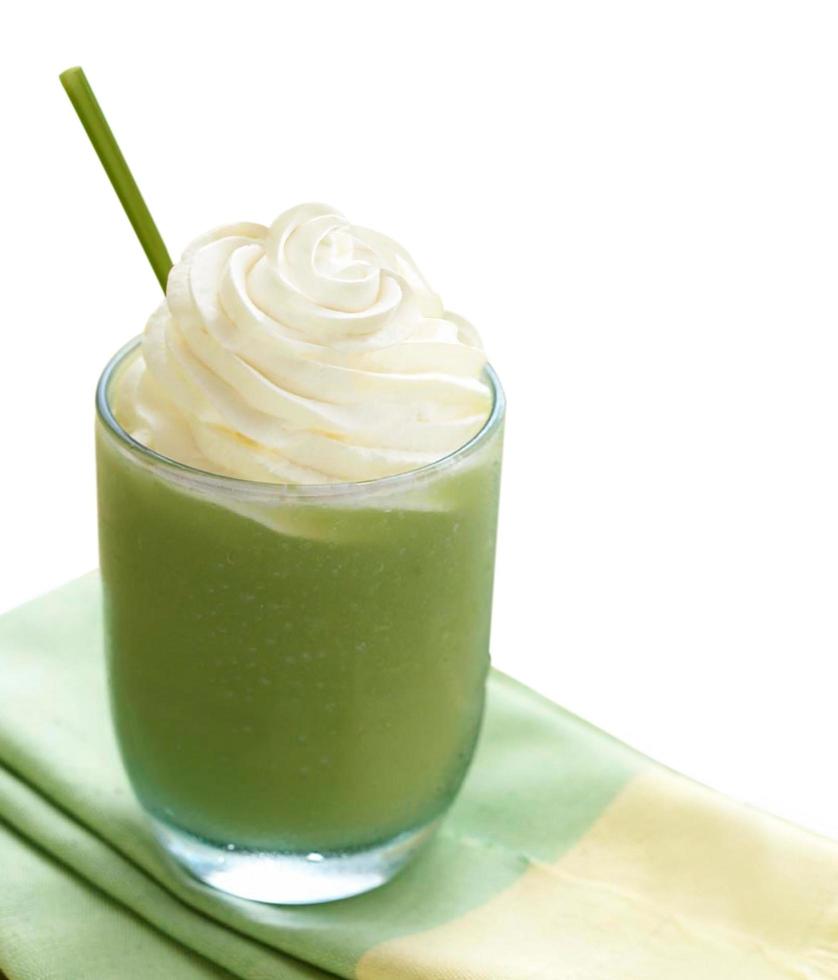 bebida smoothie verde foto