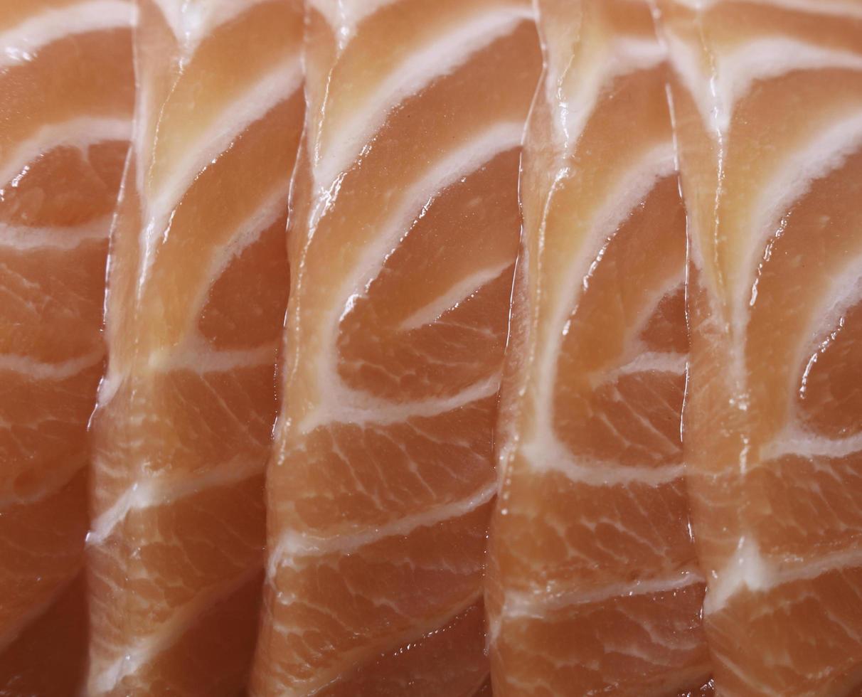 close-up de salmão foto