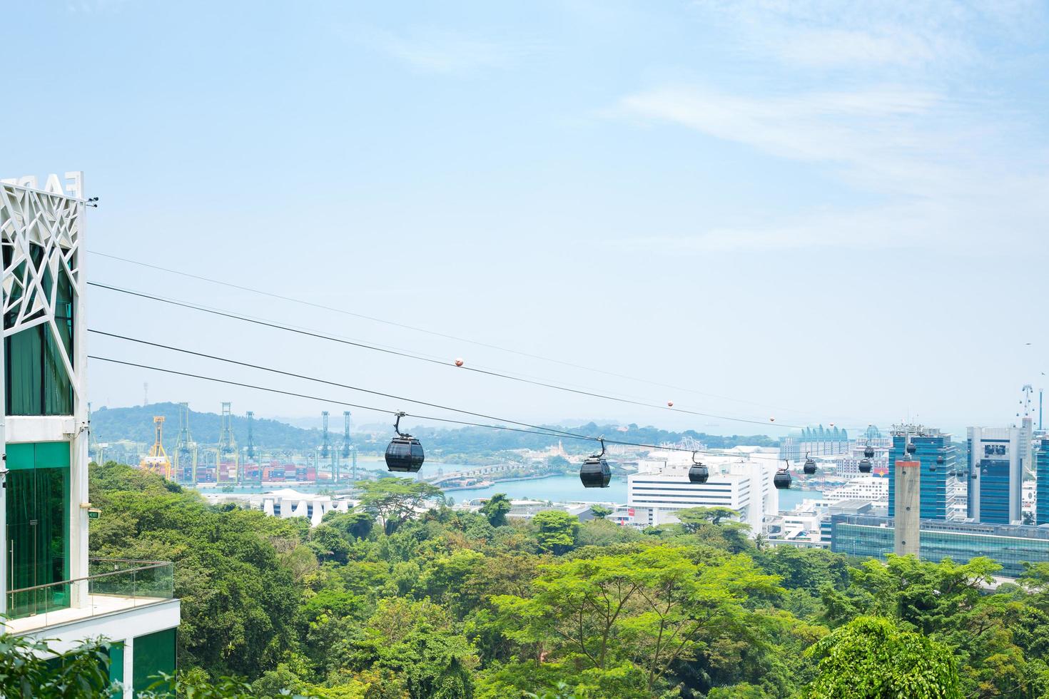 teleférico em cingapura foto