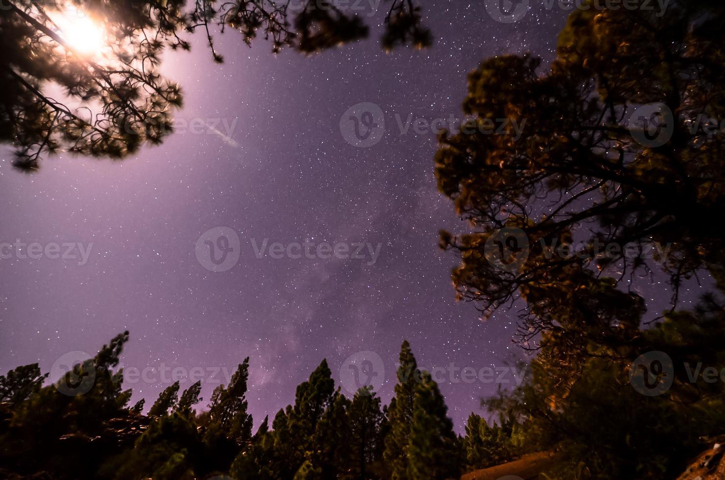 estrelado céu às noite foto