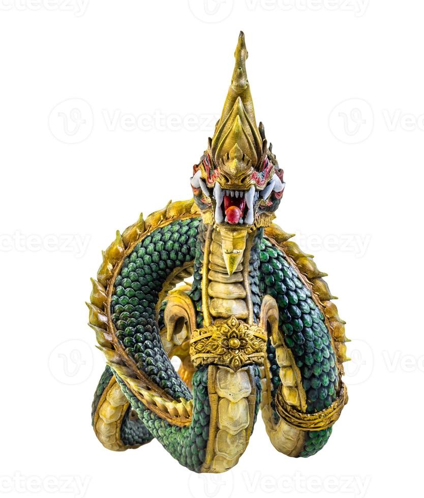 re di naga, naka Tailandia Drago o serpente re su bianca sfondo 19038612  Stock Photo su Vecteezy