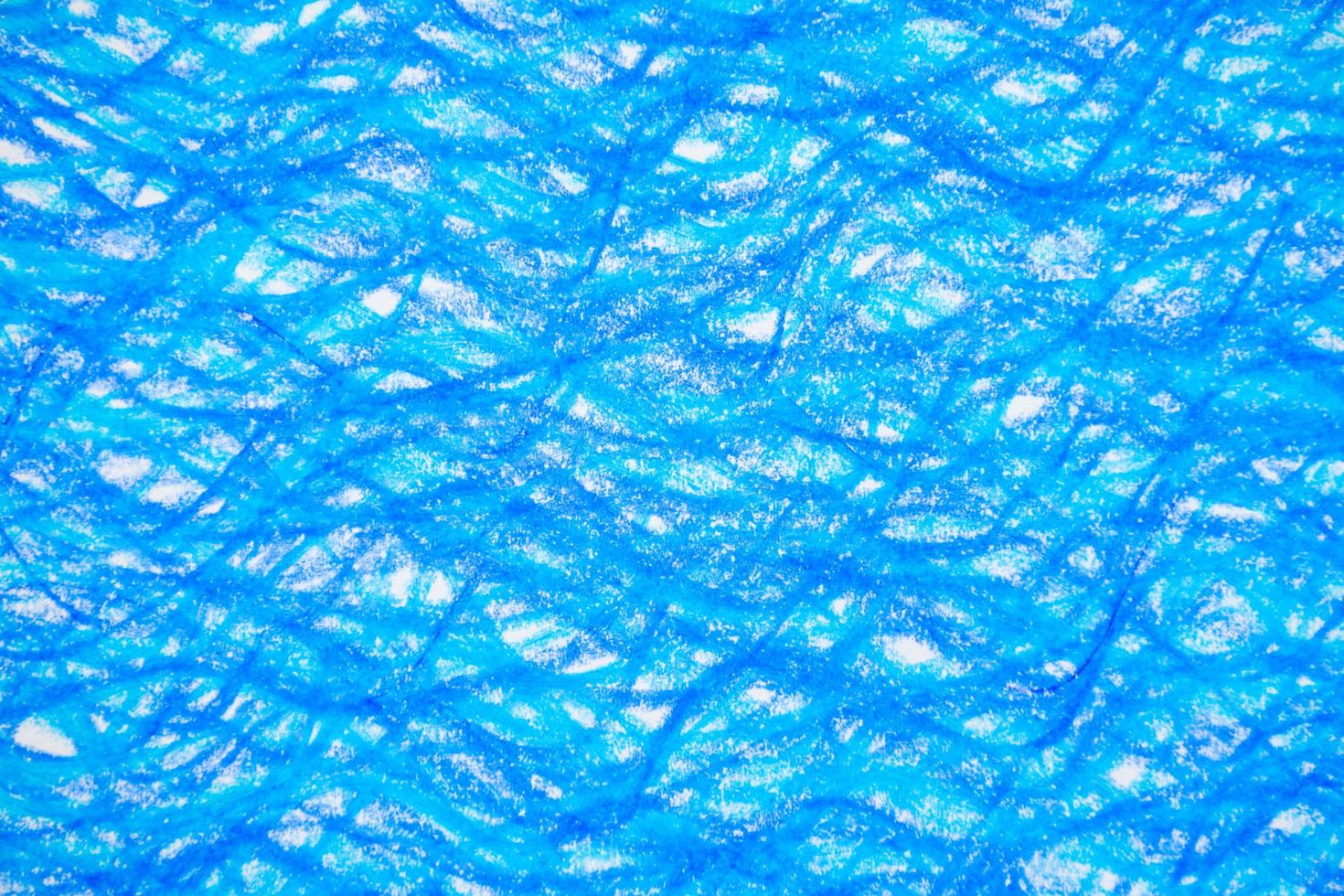 fundo de textura de tinta de giz de cera de onda do mar azul foto