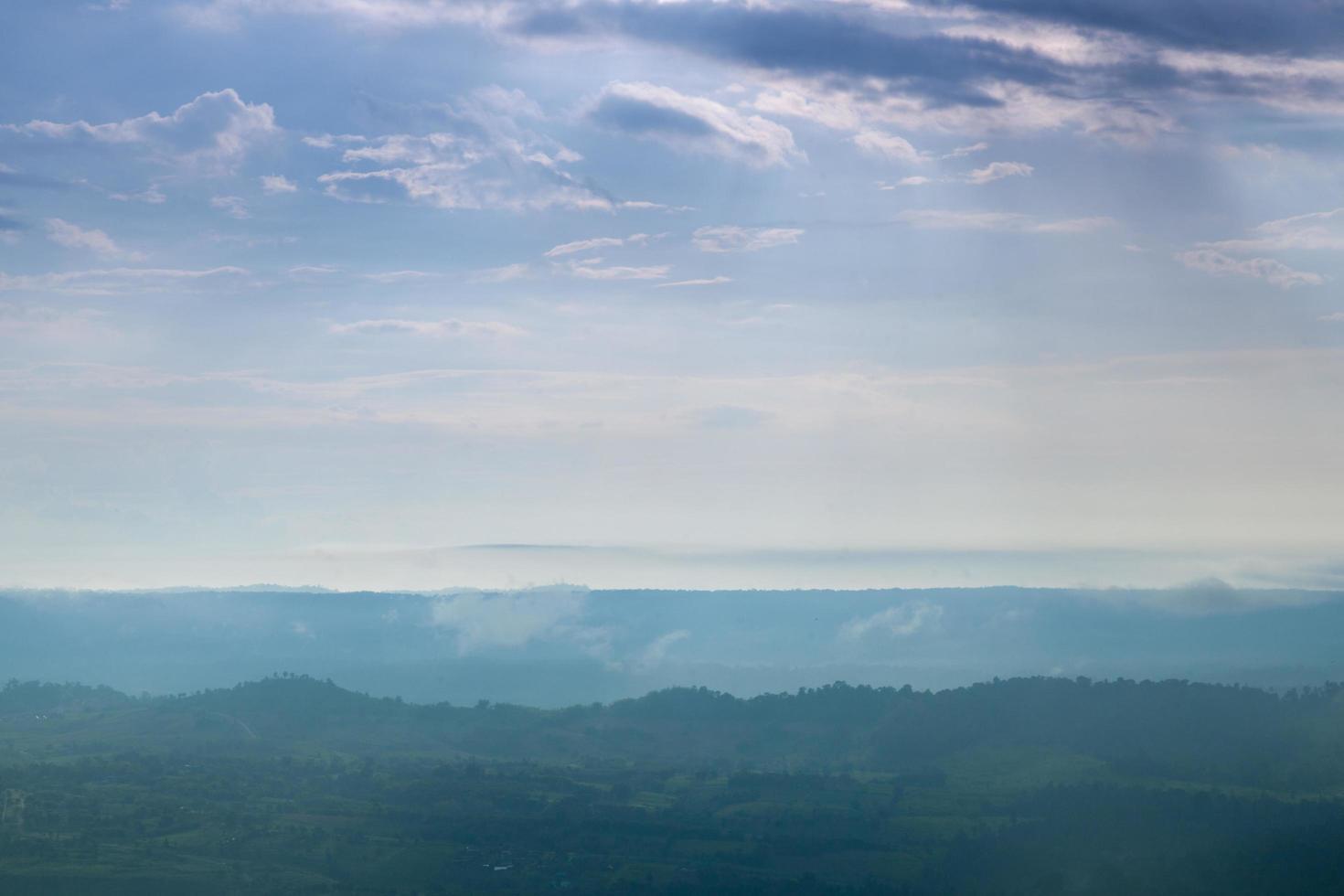 montanhas e céu foto