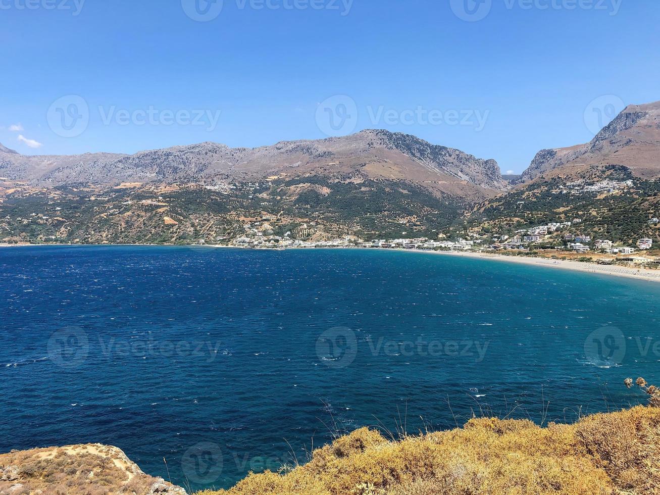 plakias baía de praia dentro Creta, Grécia, 2 foto