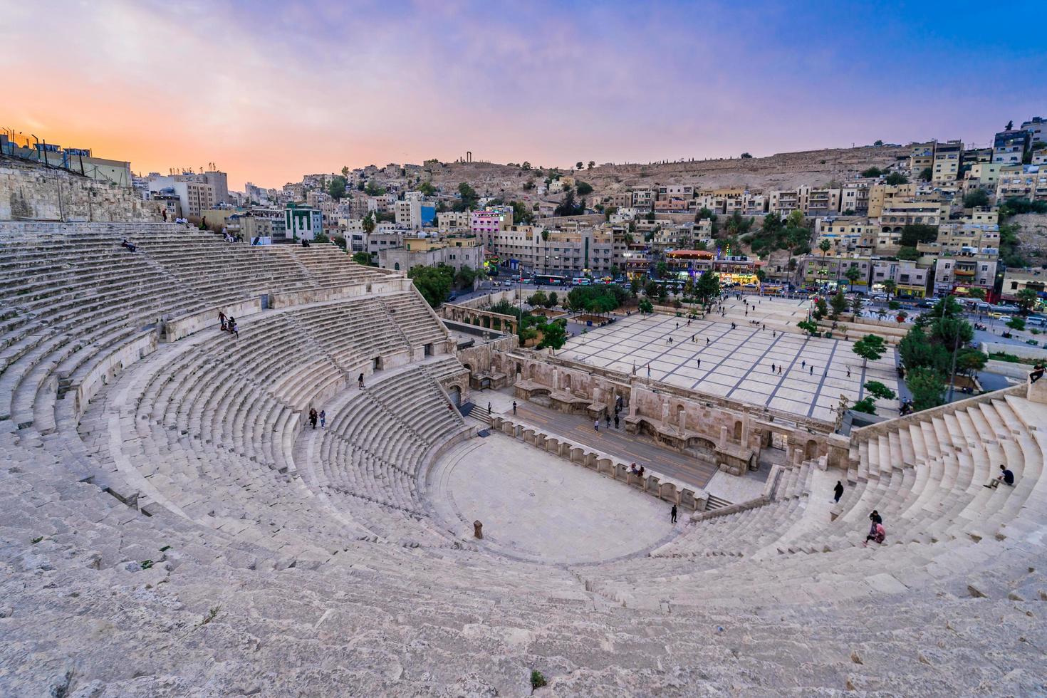 teatro romano em amã. Jordânia, 2018 foto