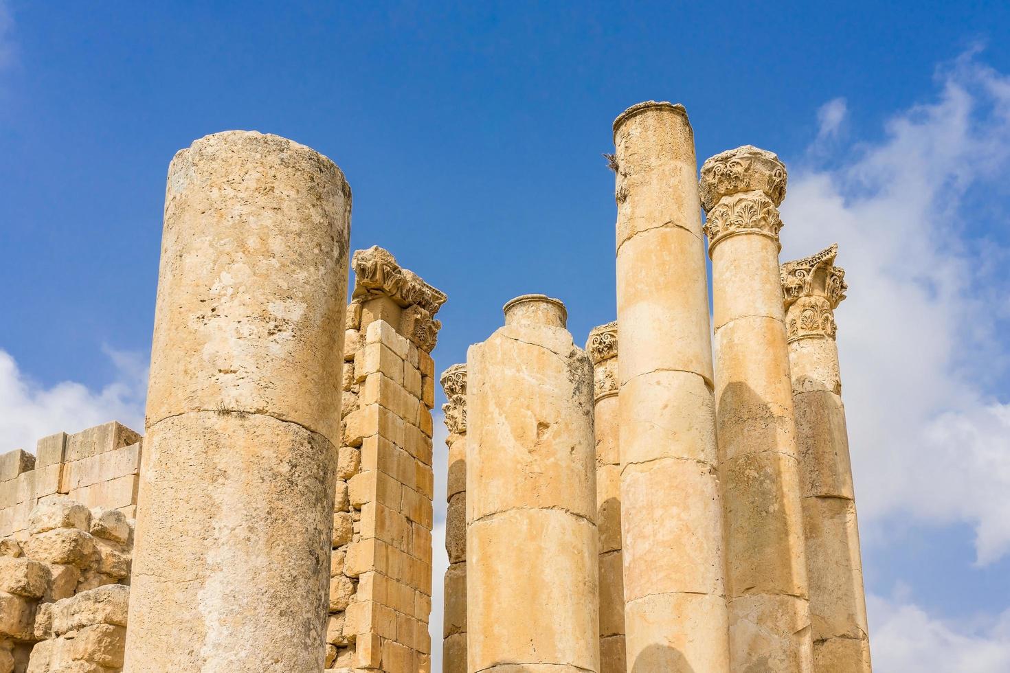 ruínas em jerash, jordan foto