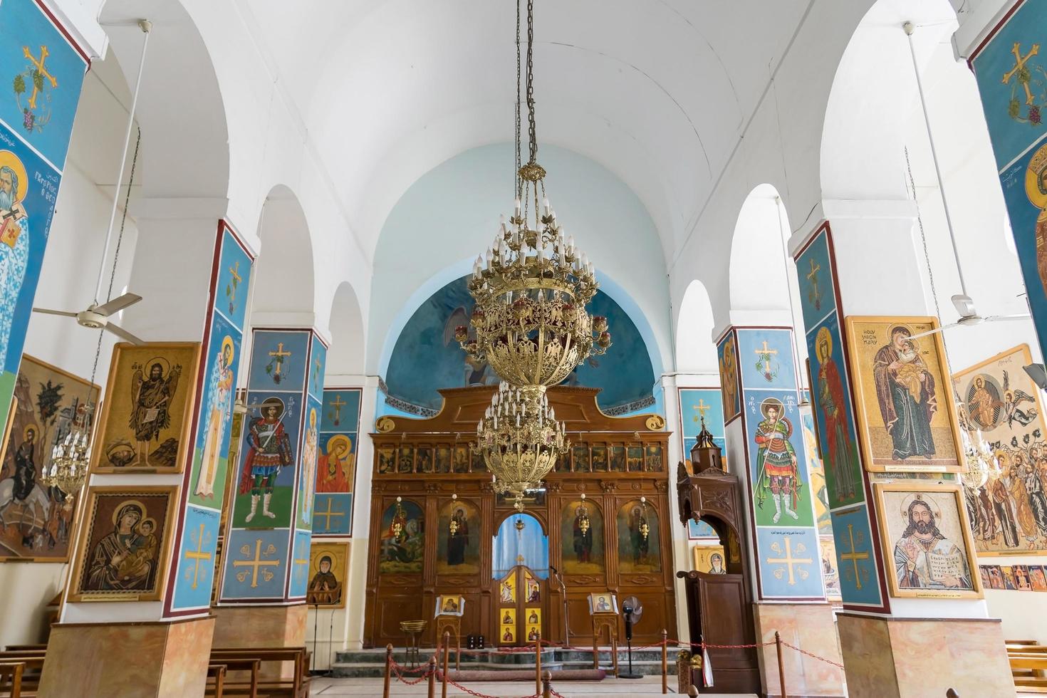 basílica ortodoxa grega de São Jorge em Madaba, Jordânia, 2018 foto