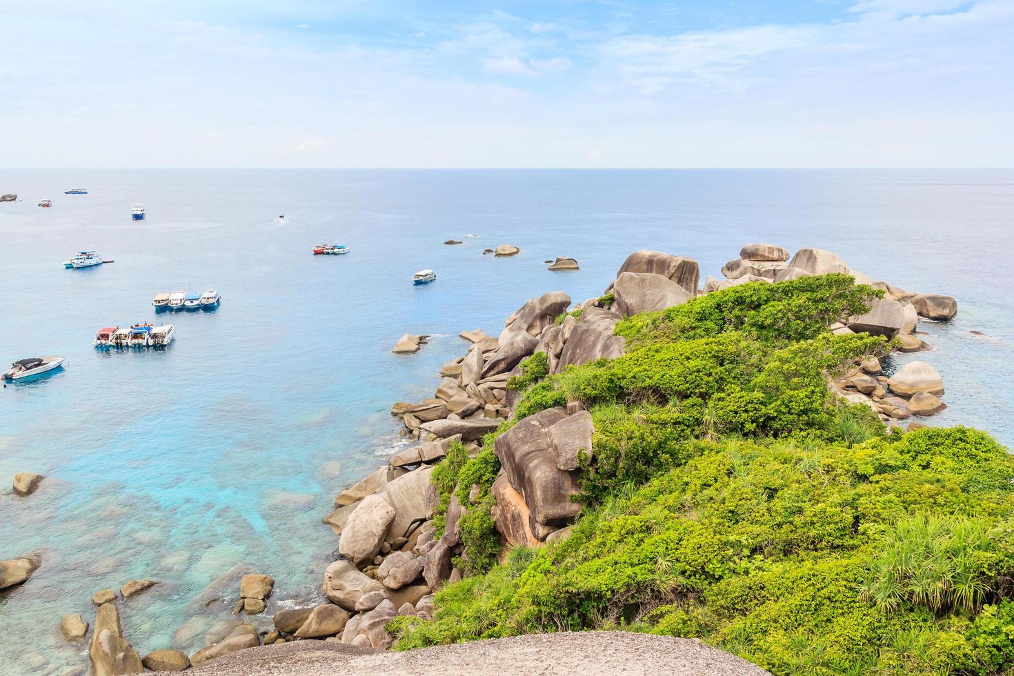 ponto de vista na ilha similan, phuket, tailândia foto