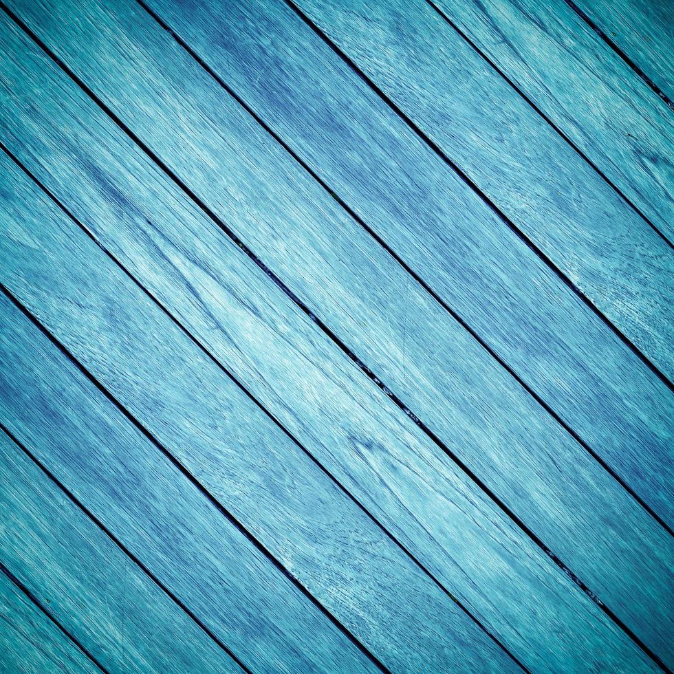 velho azul de madeira fundo e transversalmente foto