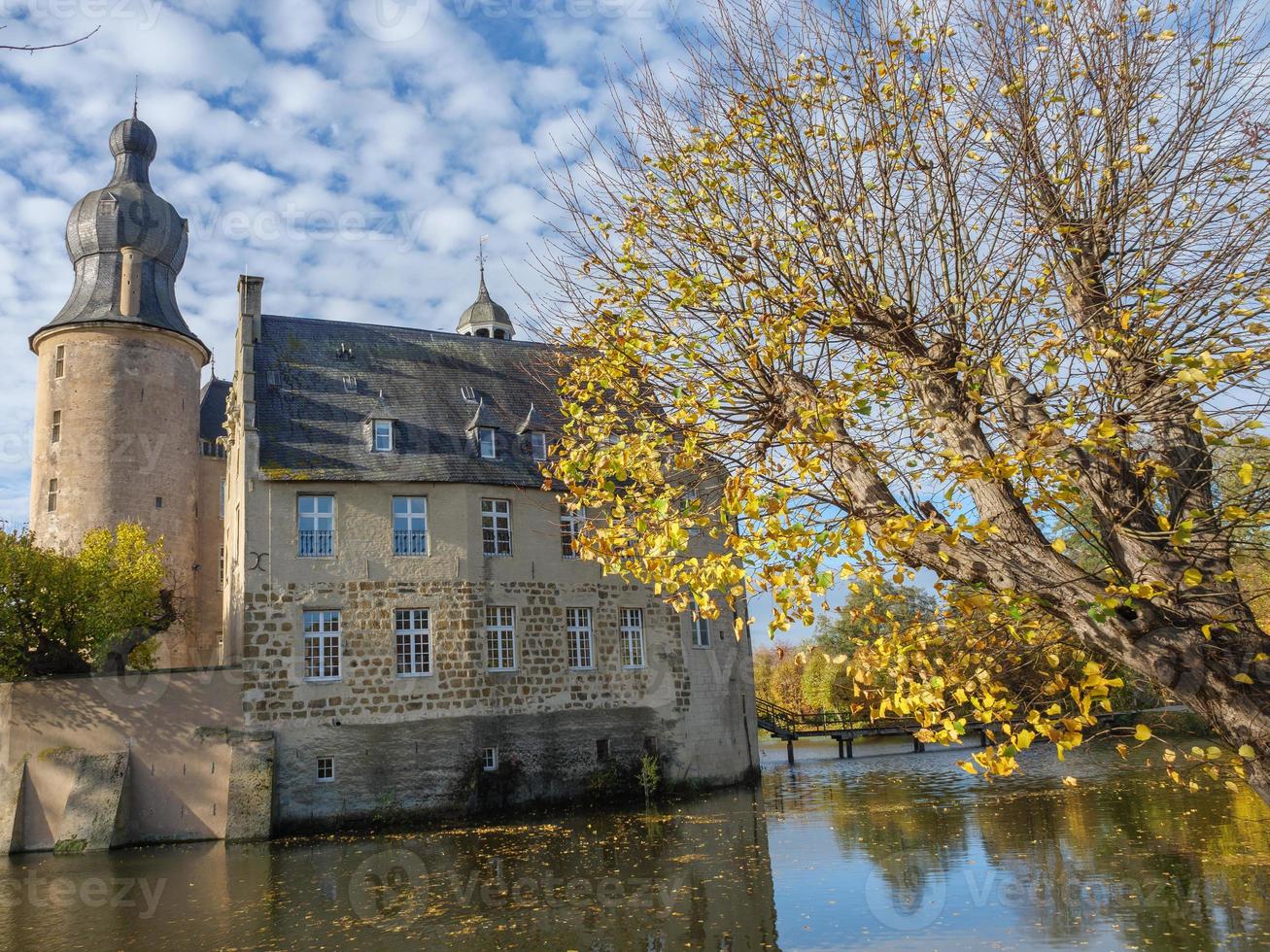 castelo e Vila do gema dentro Westfália foto