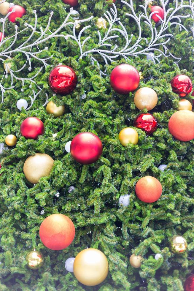 bolas de decoração de natal foto